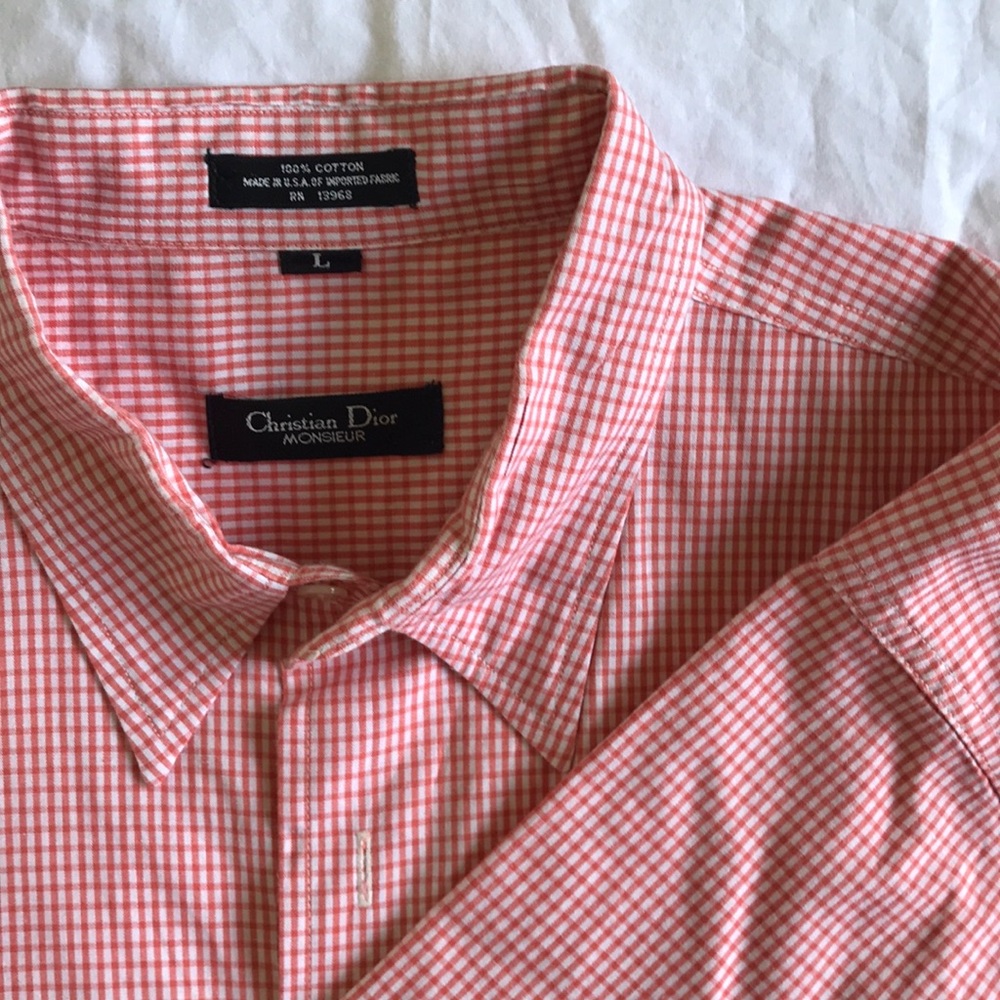 Authentic Christian Dior large  button down shirt